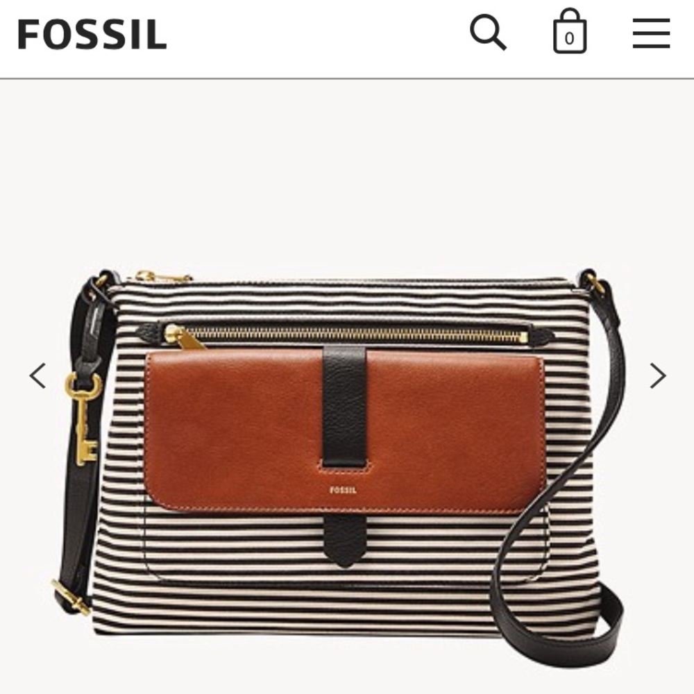 NWT Kinley Satchel - Black Stripe